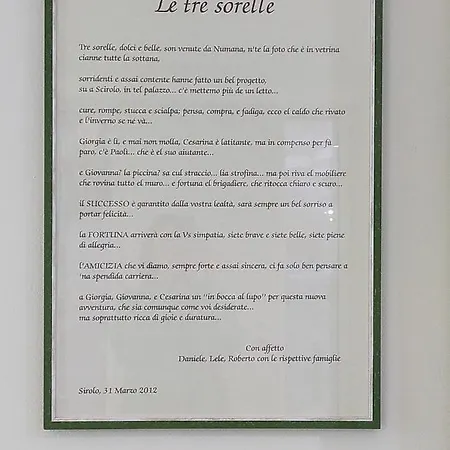 Le Tre Sorelle بيت ضيافة 2*